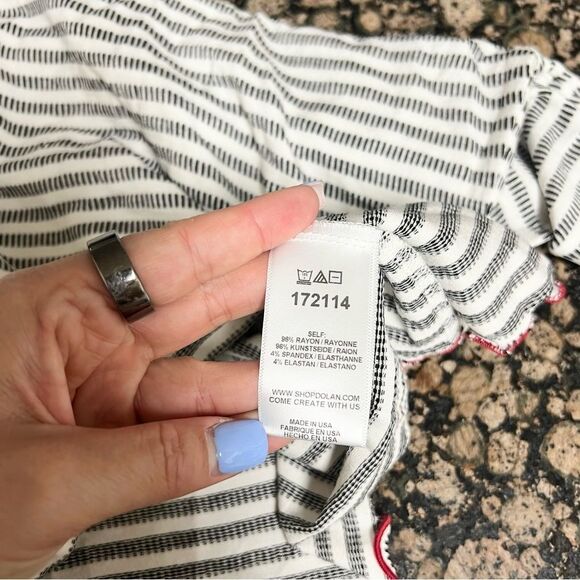 Dolan Anthropologie Striped Long Sleeve Top Simple Classic Size S - Picture 6 of 6